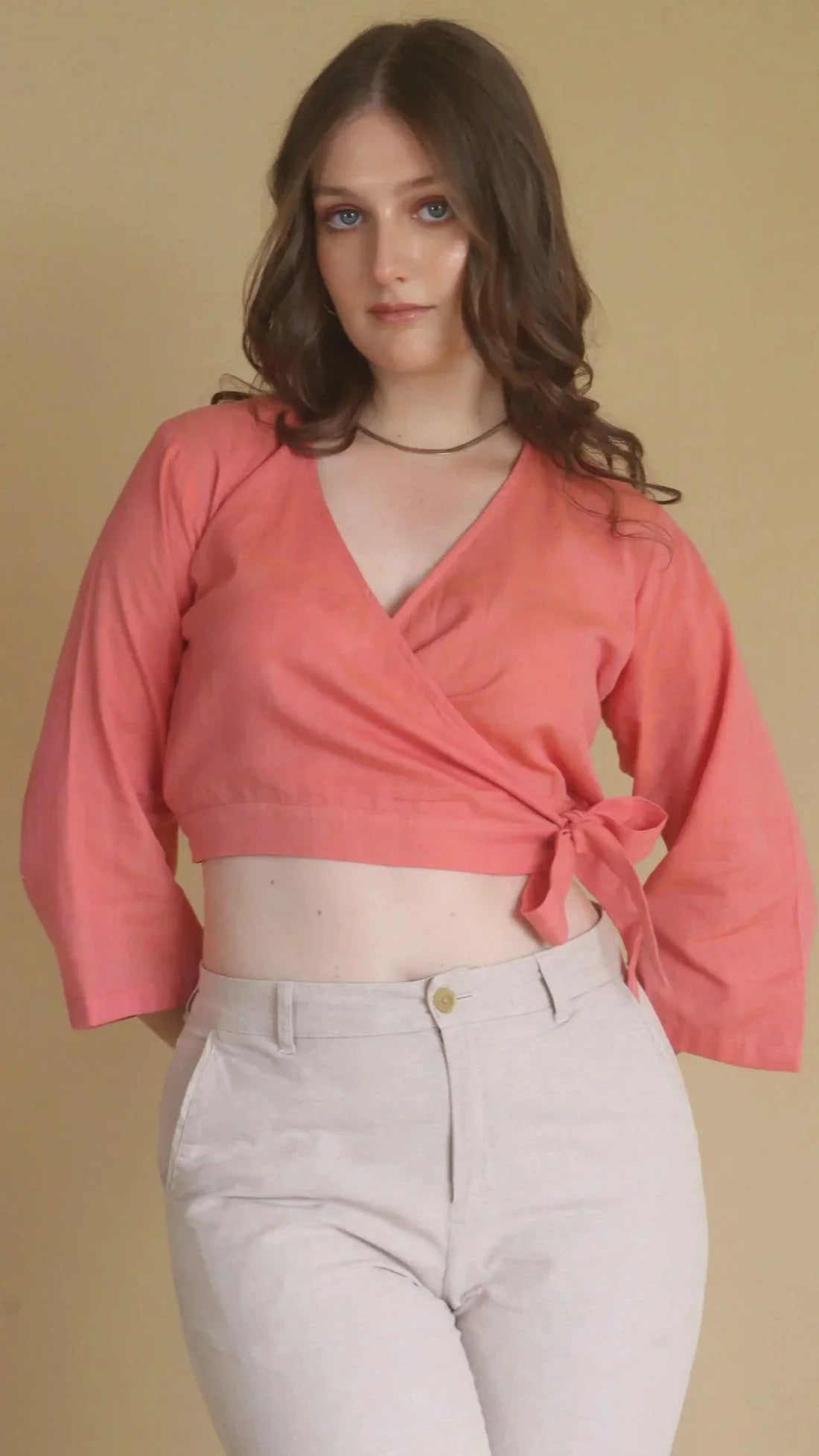 Handwoven Woven Wrap Top