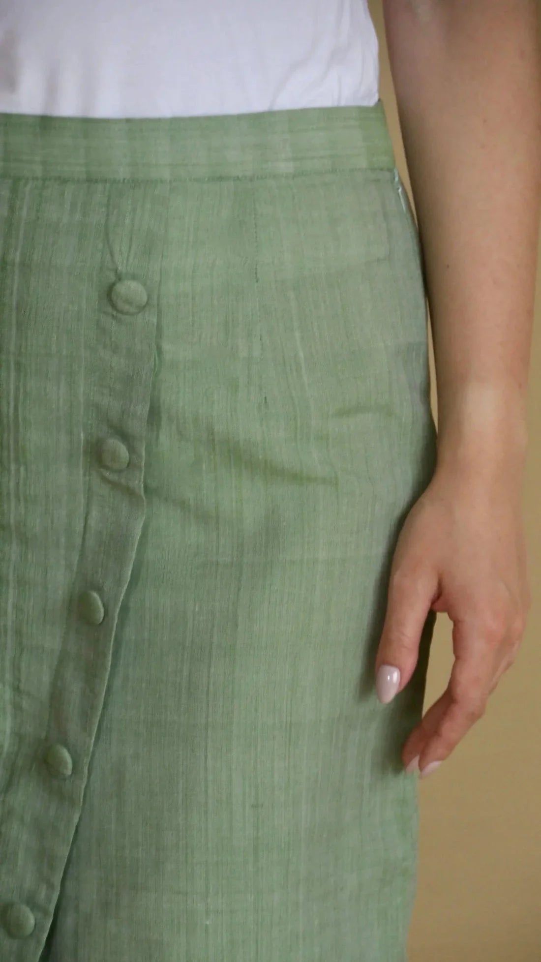 Handwoven Wrap Pencil Skirt