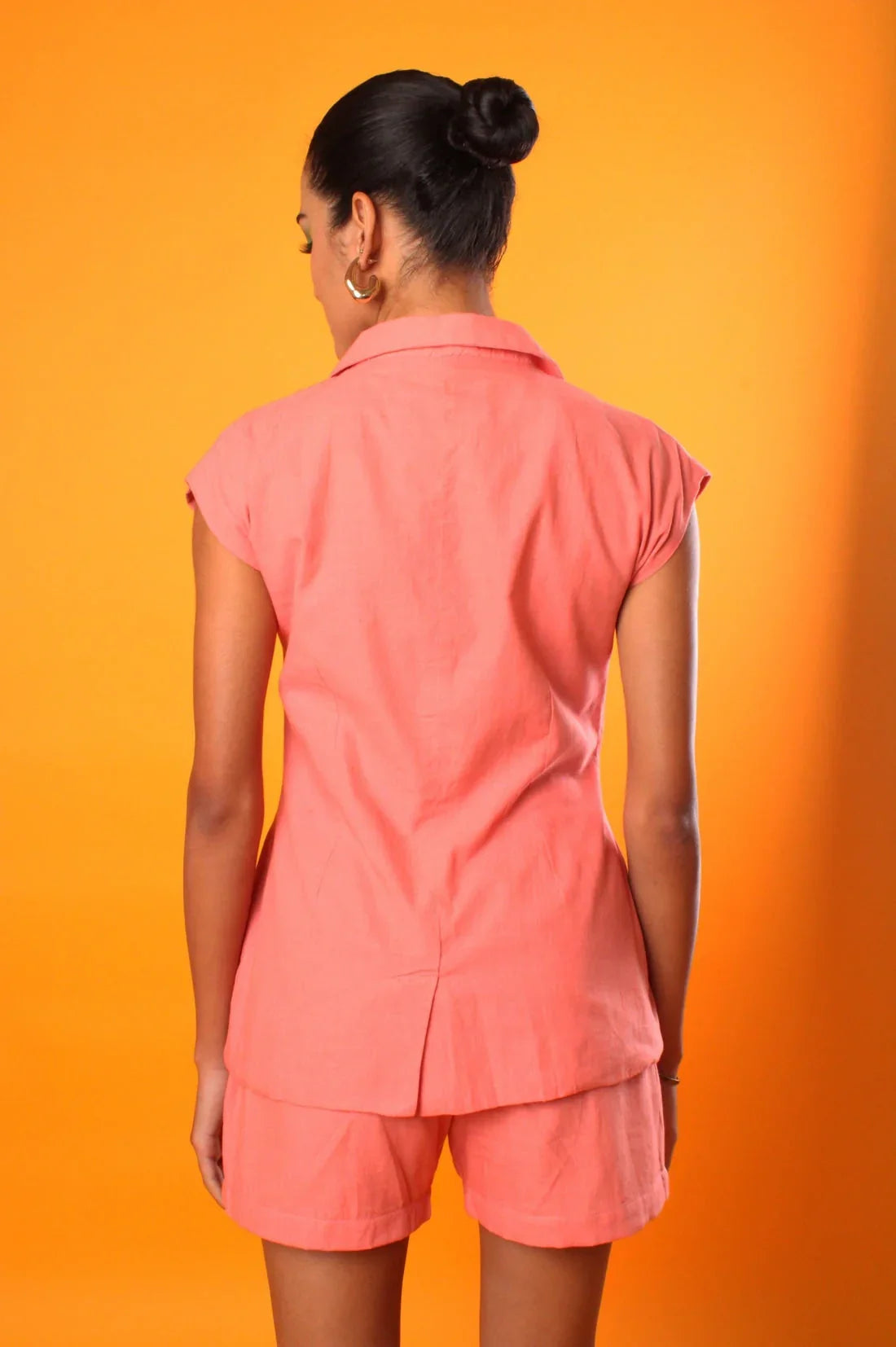 Handwoven Poppy Blazer Top