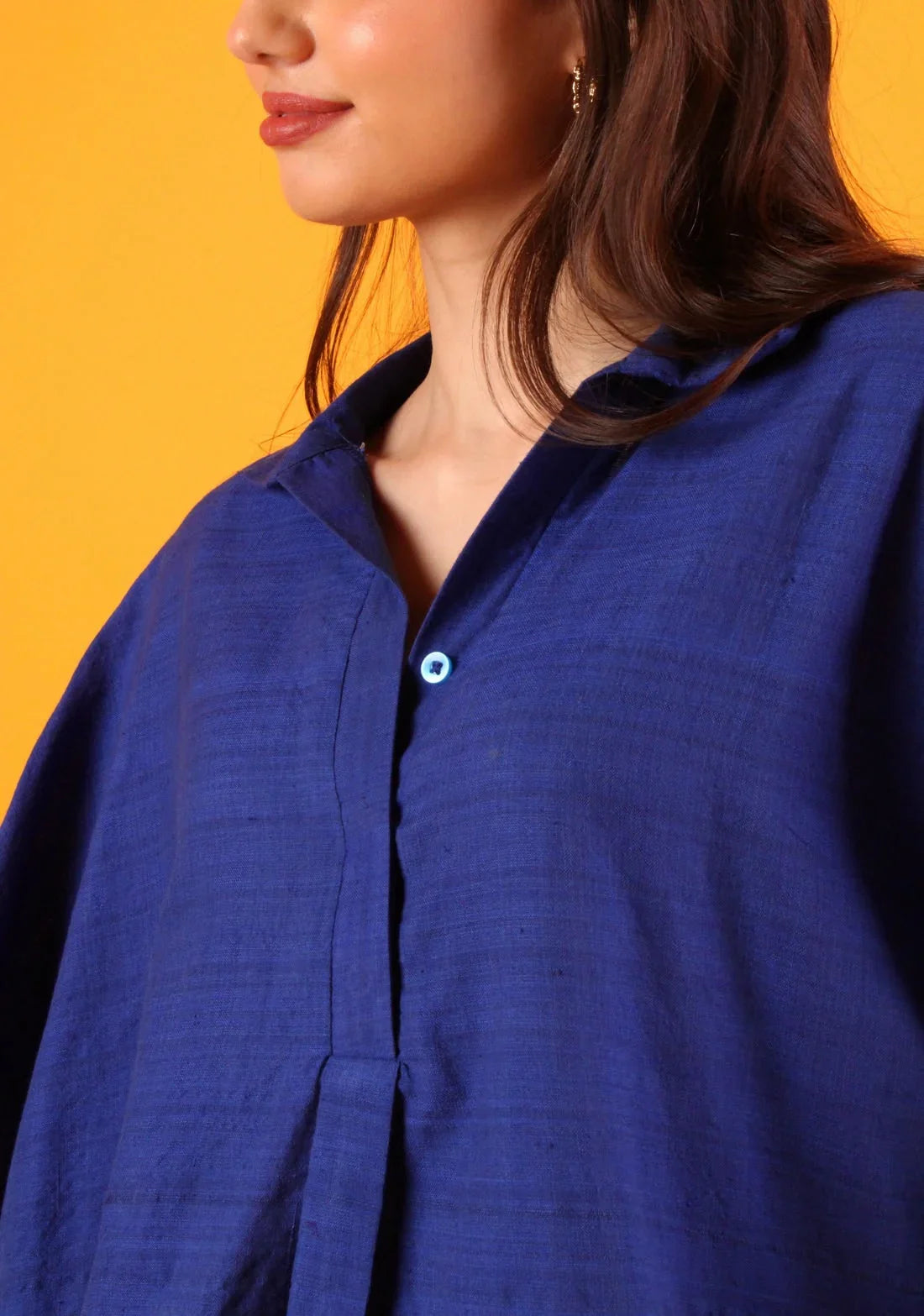 Handwoven Blue Lotus Top