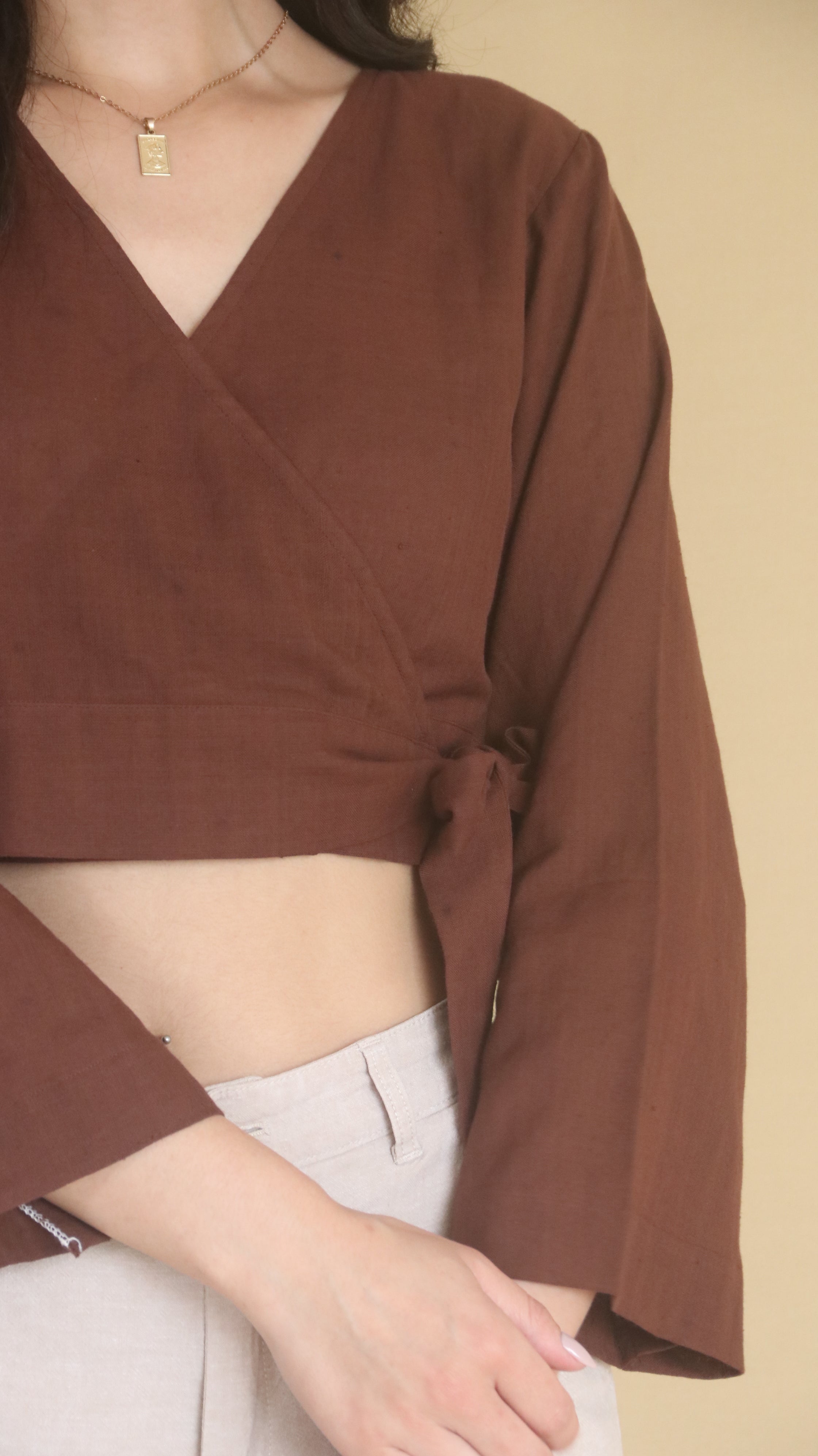 Bell Sleeve Wrap Top - Naava