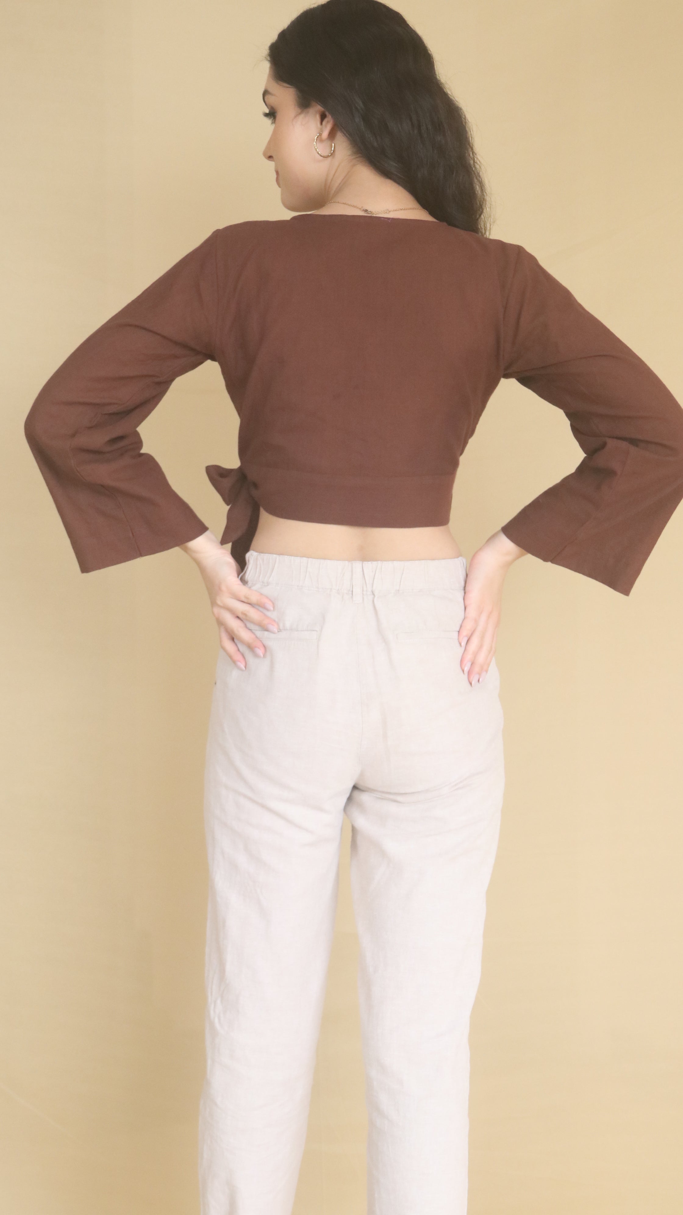 Bell Sleeve Wrap Top - Naava