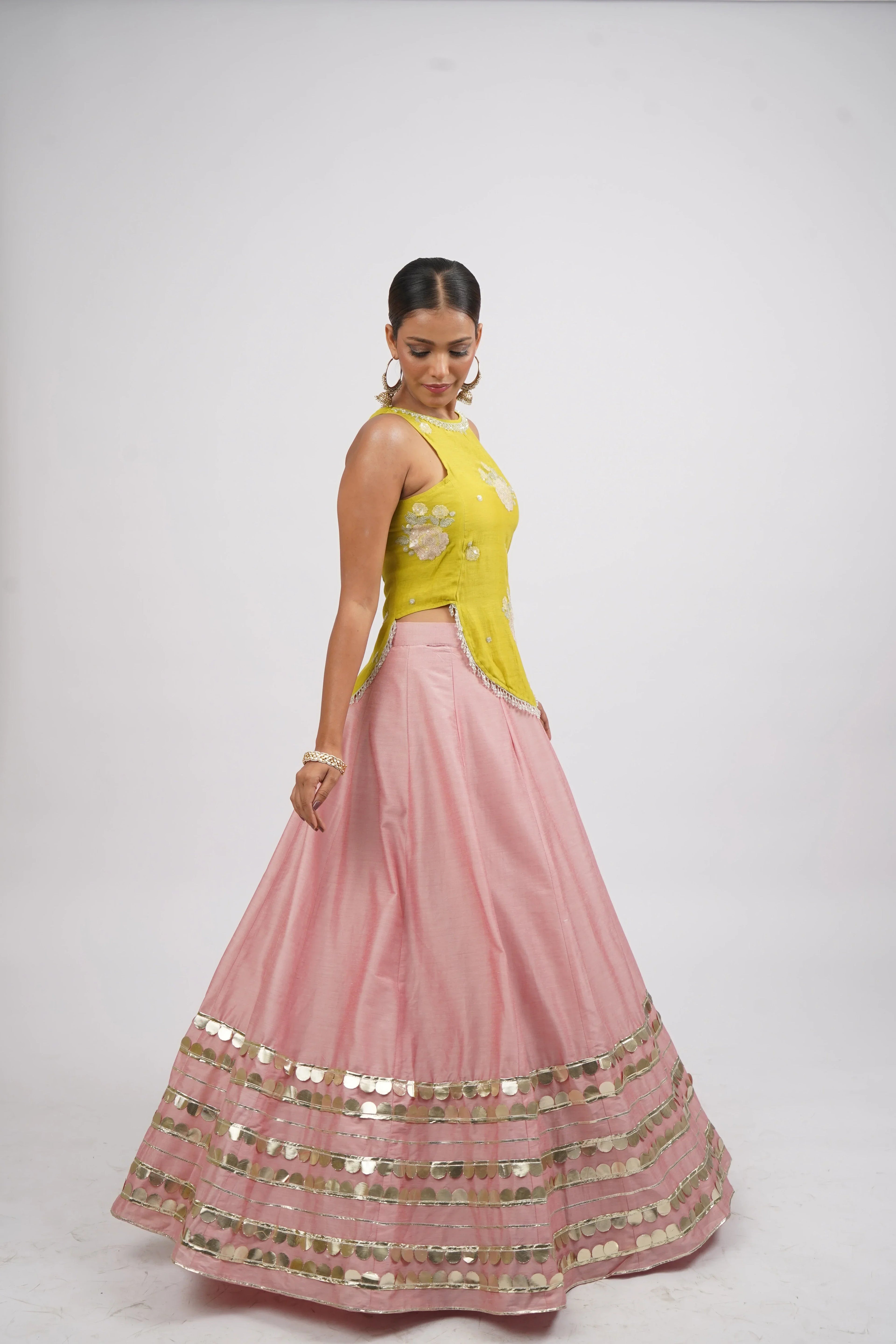 Lime & Love Kali Lehenga Skirt with Blouse set