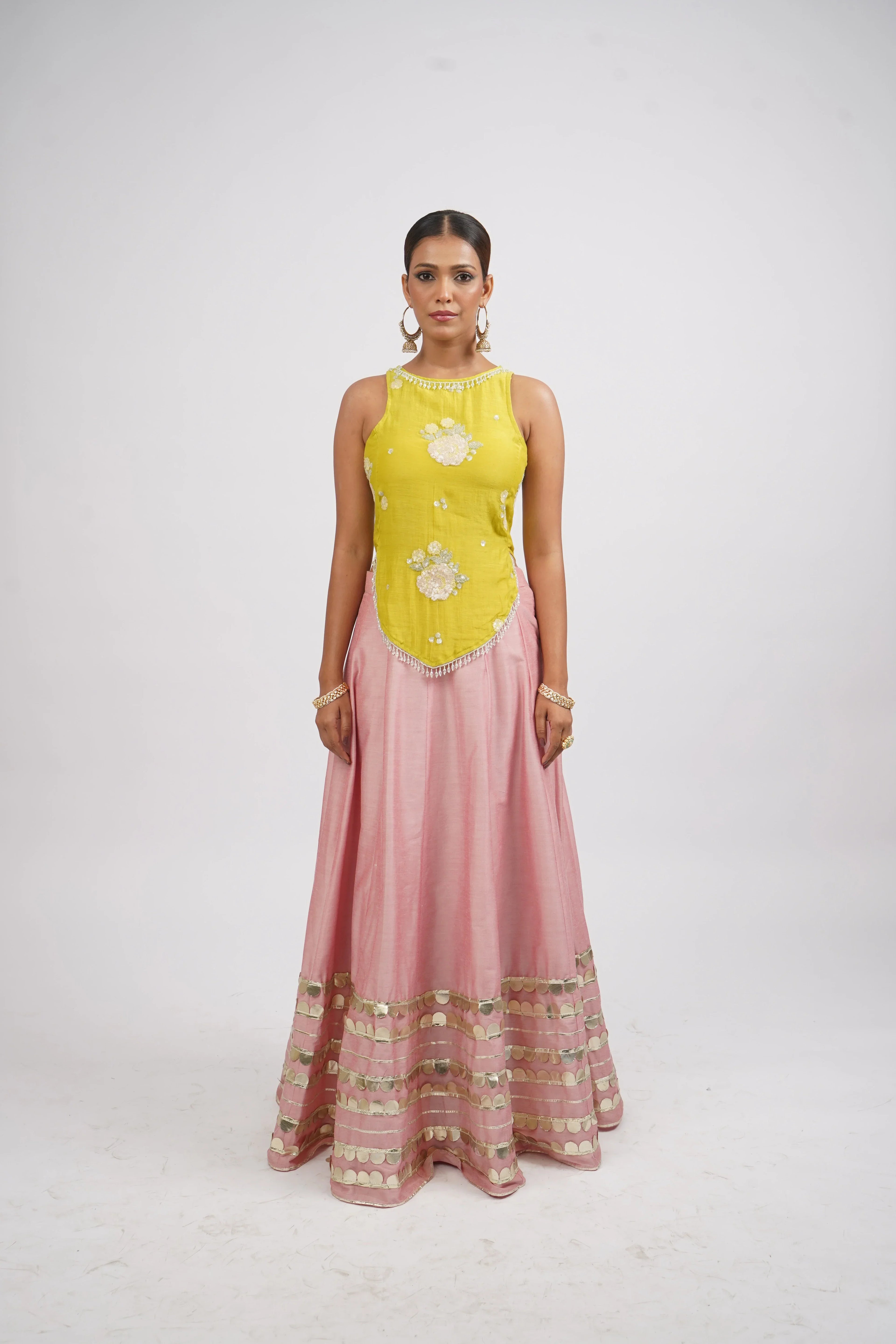 Lime & Love Kali Lehenga Skirt with Blouse set