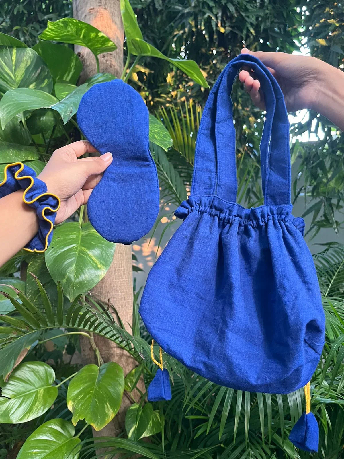 Wellness Bag + Eye Mask + Scrunchie