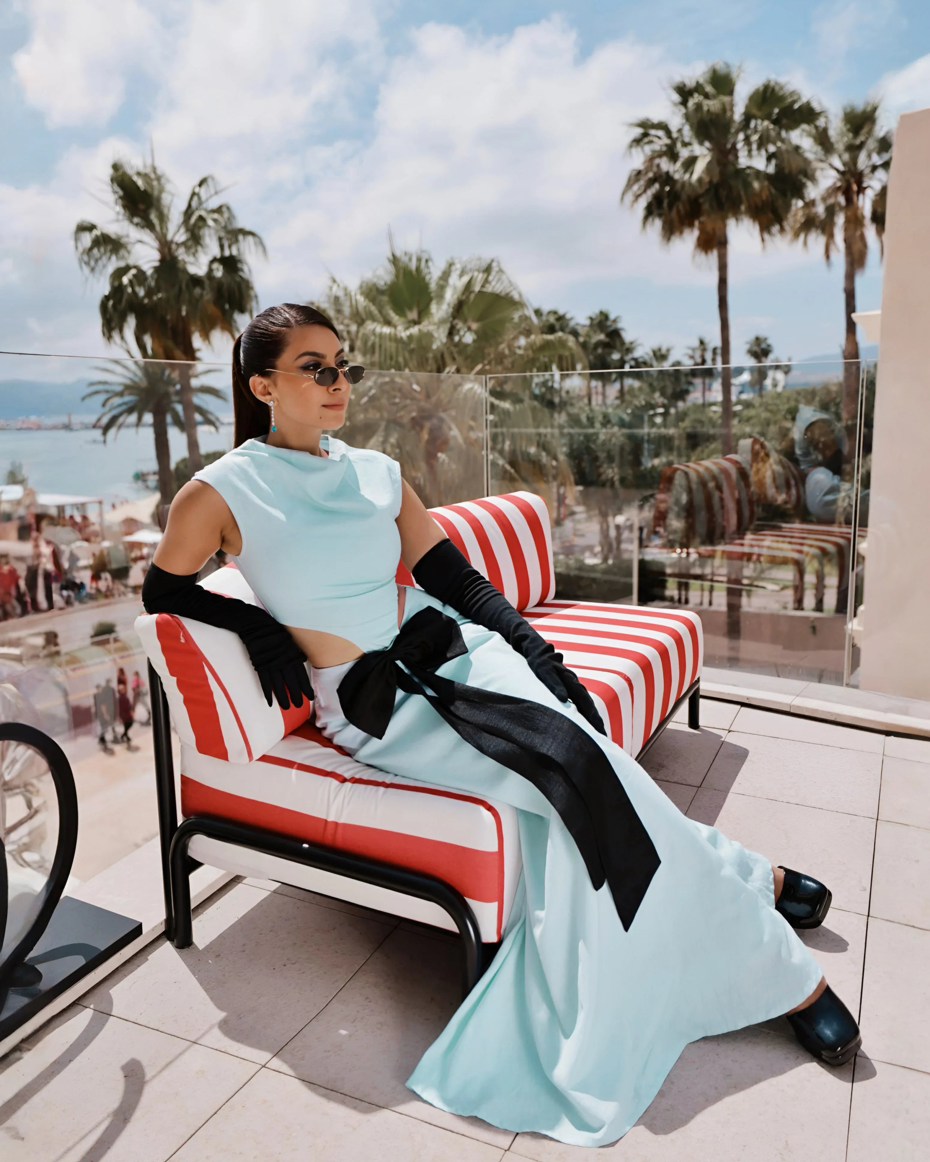 Riviera Bloom - Handwoven Comfort Couture Gown (Customised)