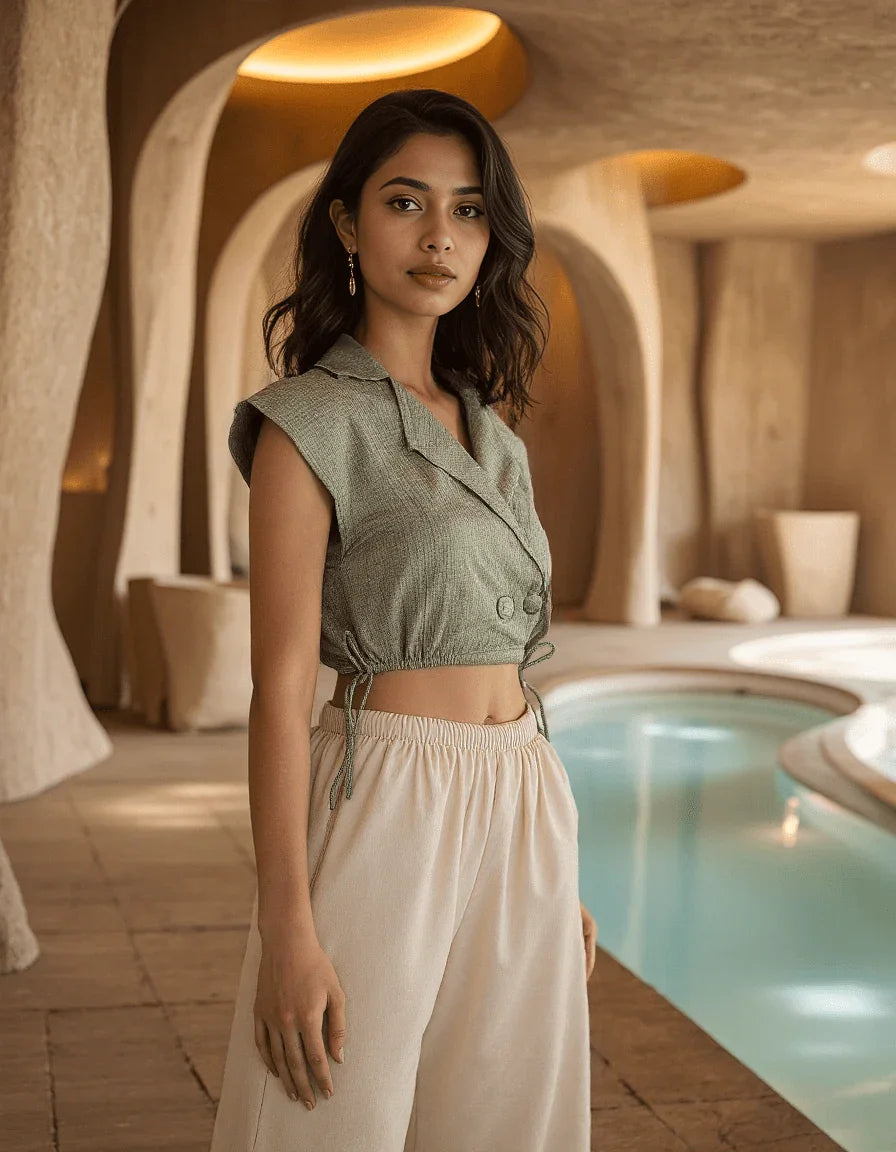 Handwoven Mulberry Silk Parachute Top