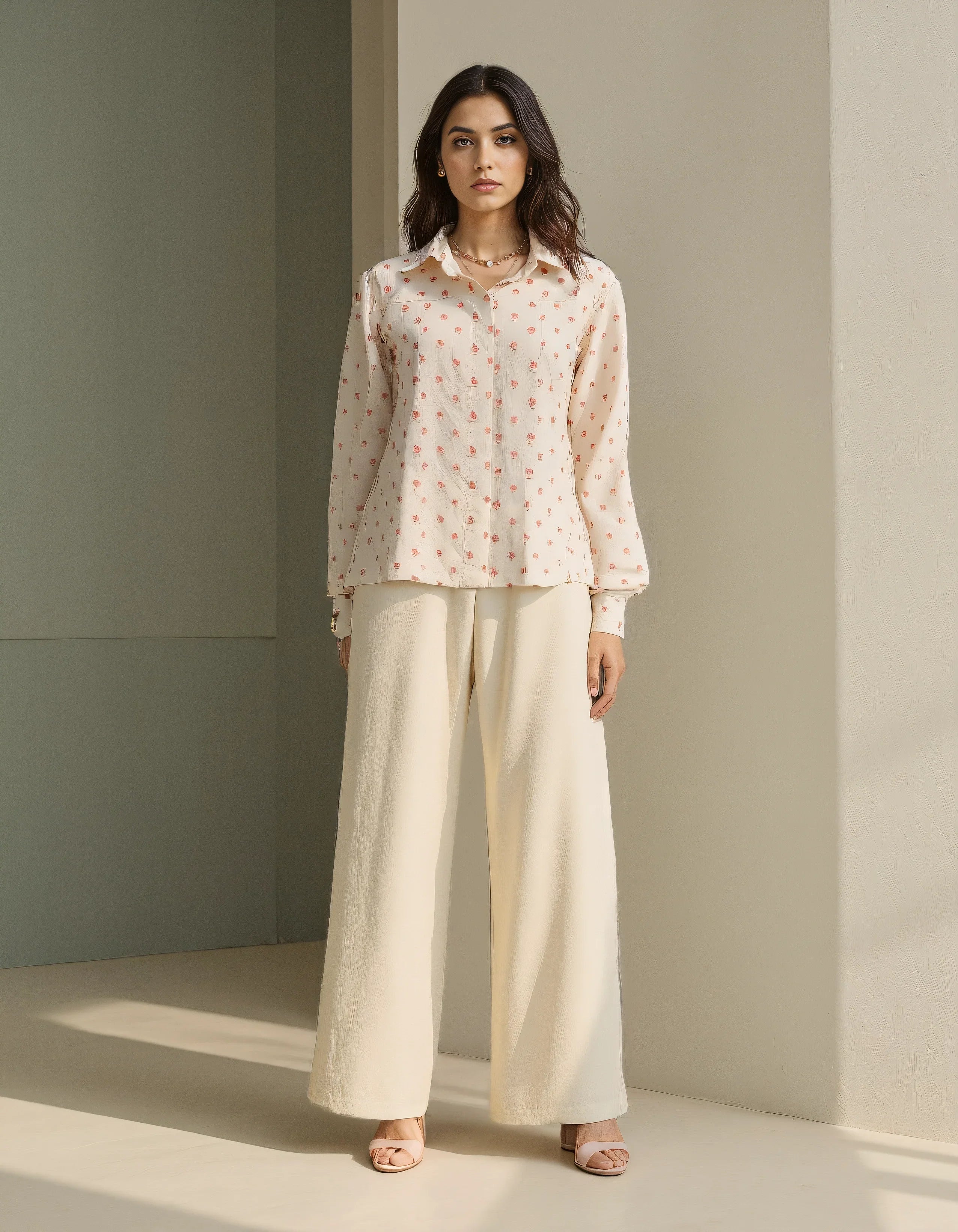 Sanya Embroidered Little Hearts Shirt