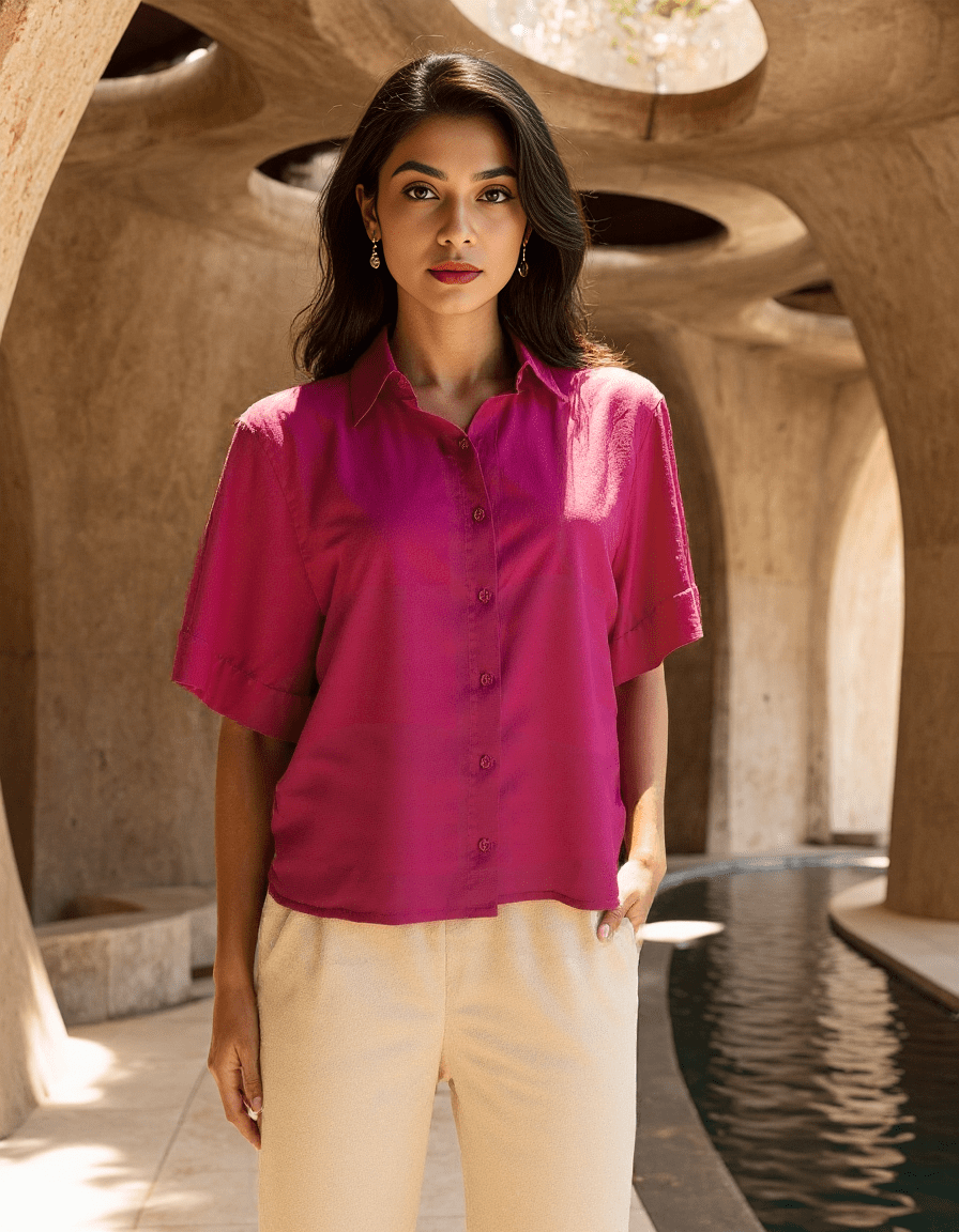 Handwoven Pop Angel Shirt