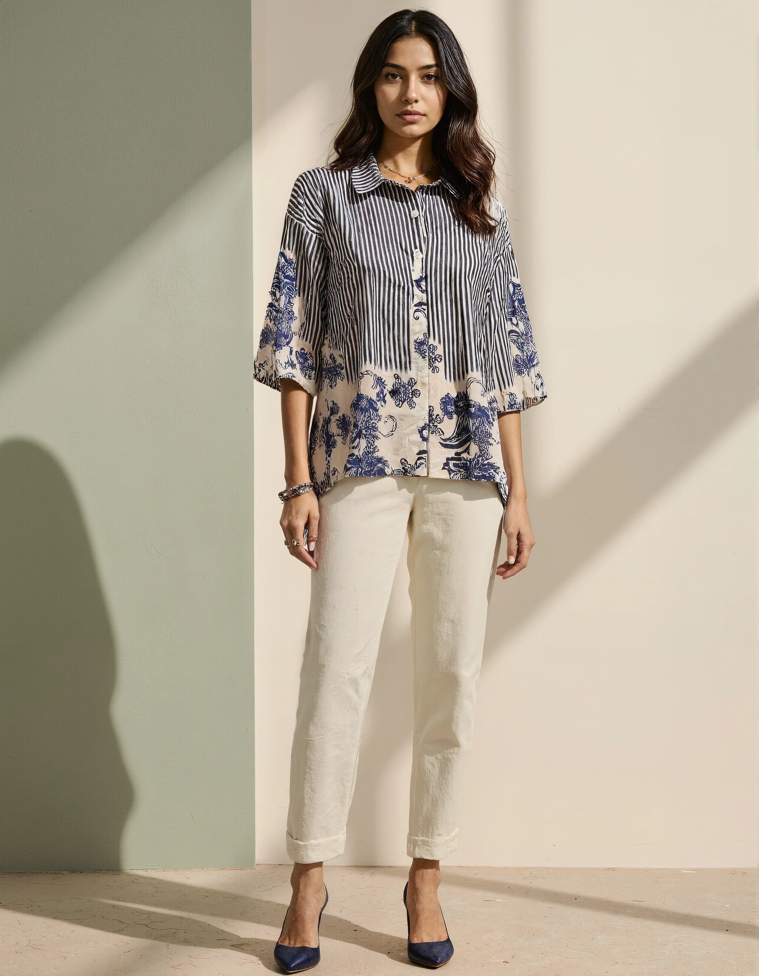 Naina Dual Printed Shirt