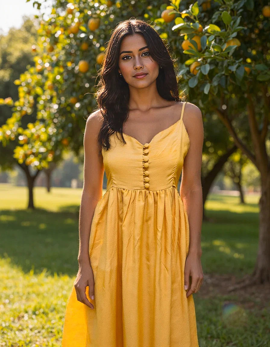 Handwoven Cotton Sunkissed Dress