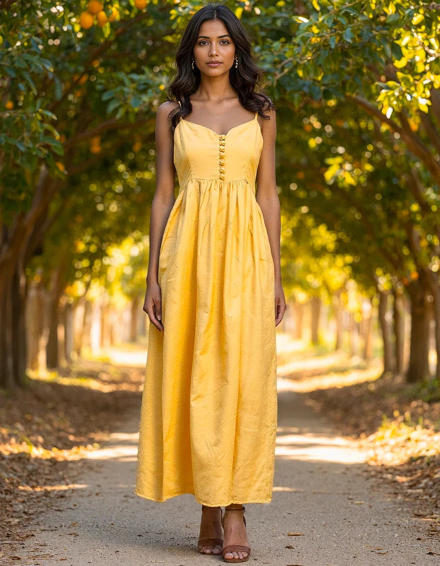 Handwoven Cotton Sunkissed Dress