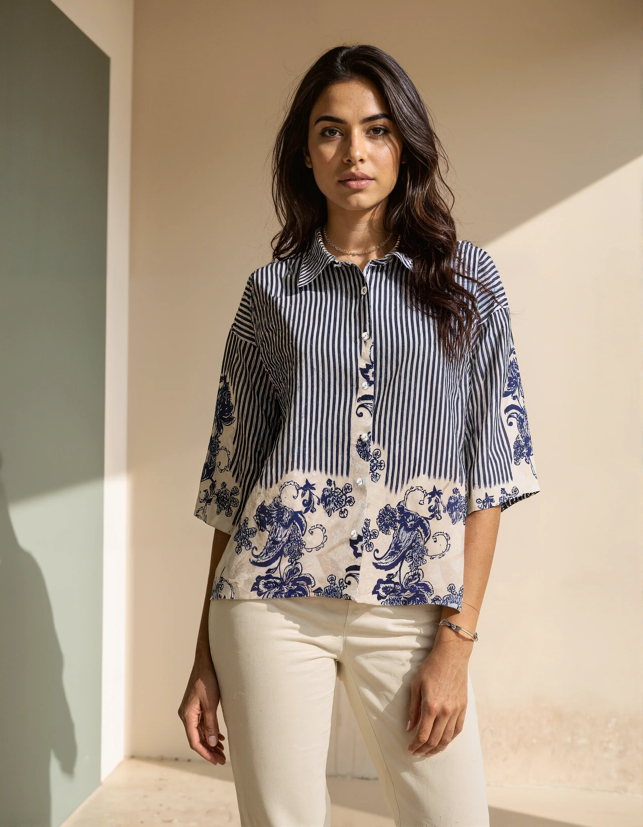 Naina Dual Printed Shirt