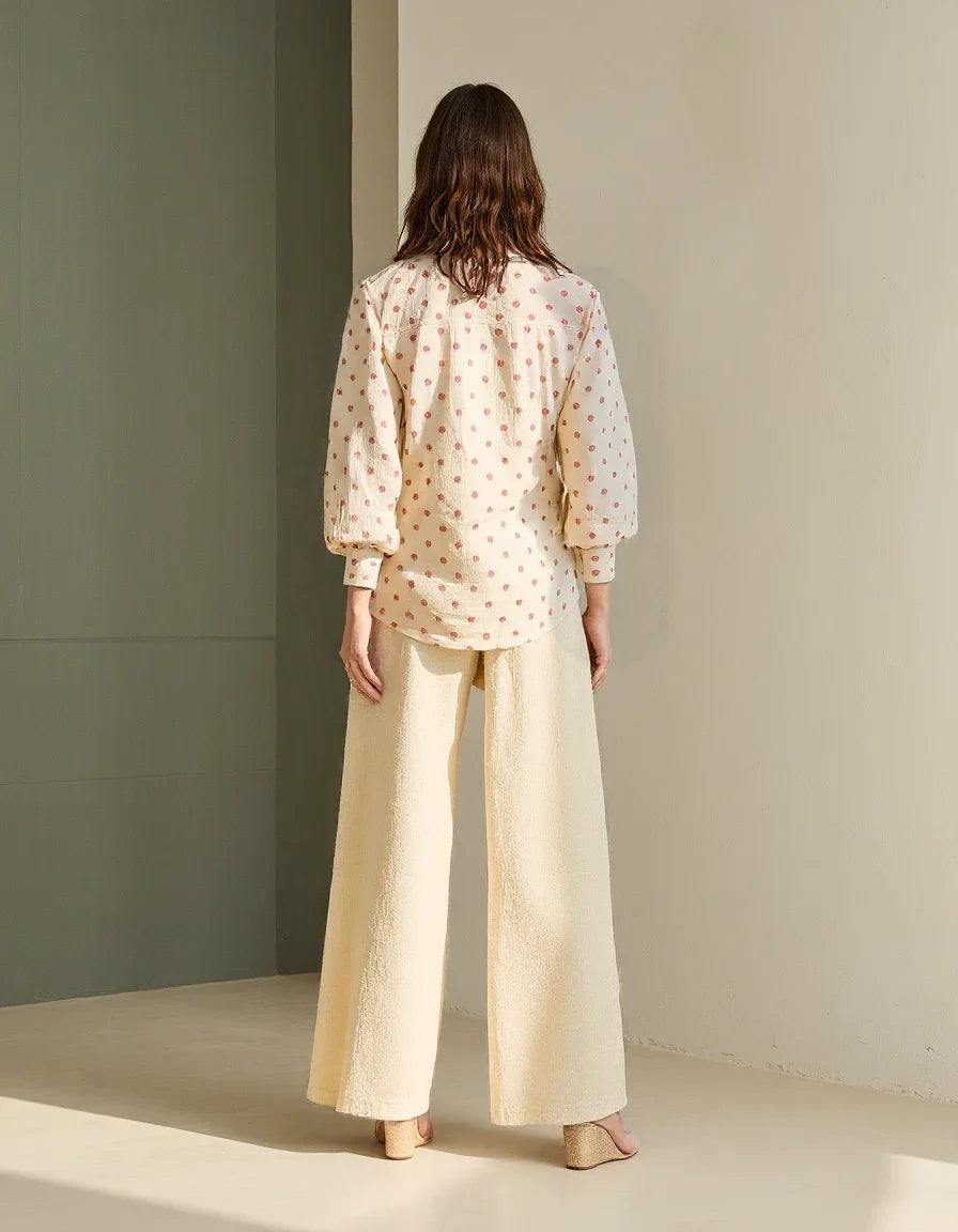 Sanya Embroidered Little Hearts Shirt