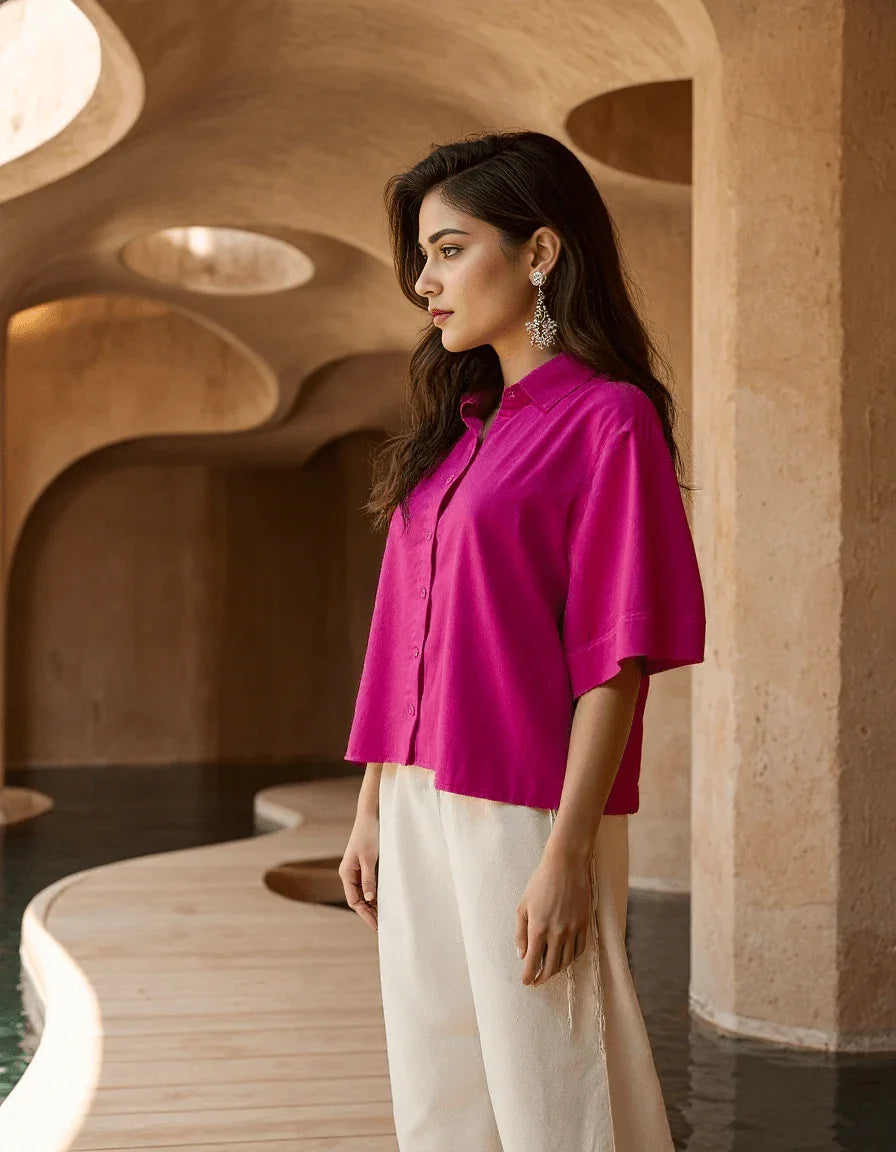 Handwoven Pop Angel Shirt