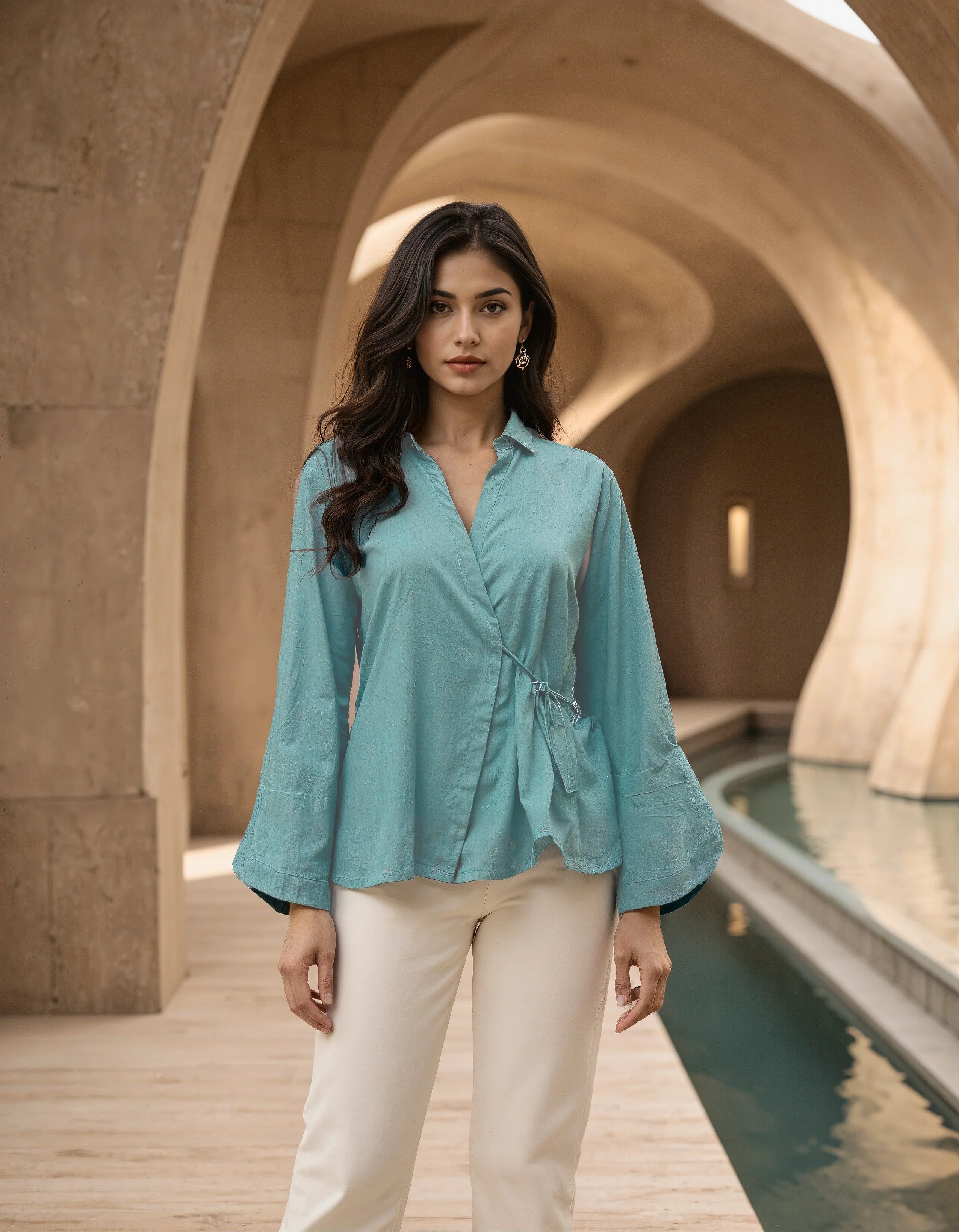 Handwoven Hydrangea Shirt