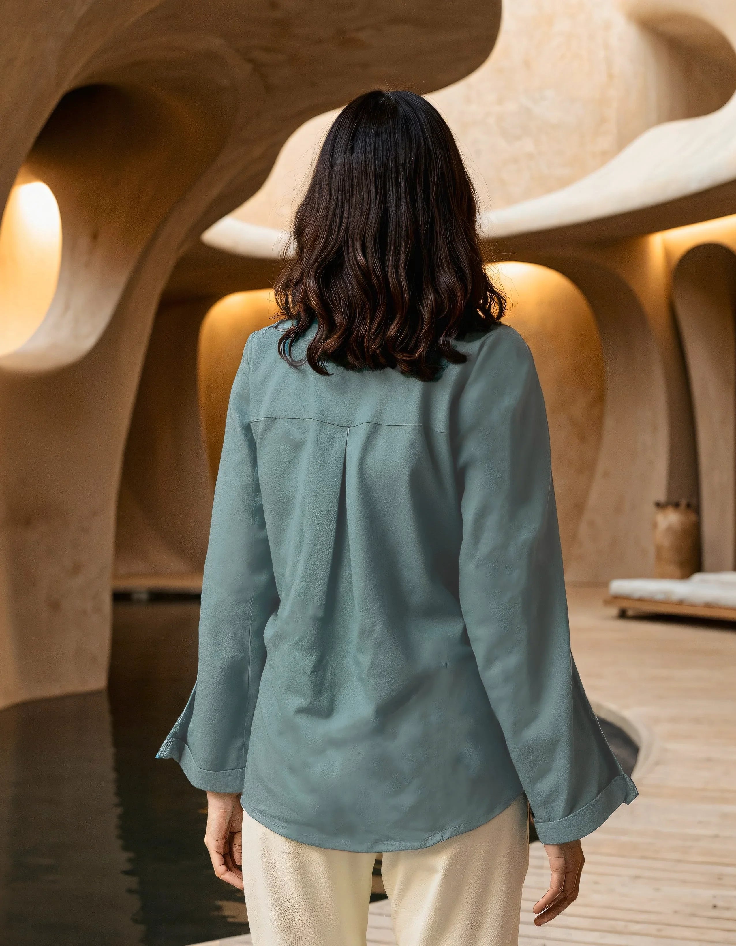 Handwoven Hydrangea Shirt