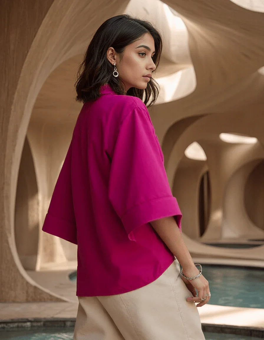 Handwoven Pop Angel Shirt