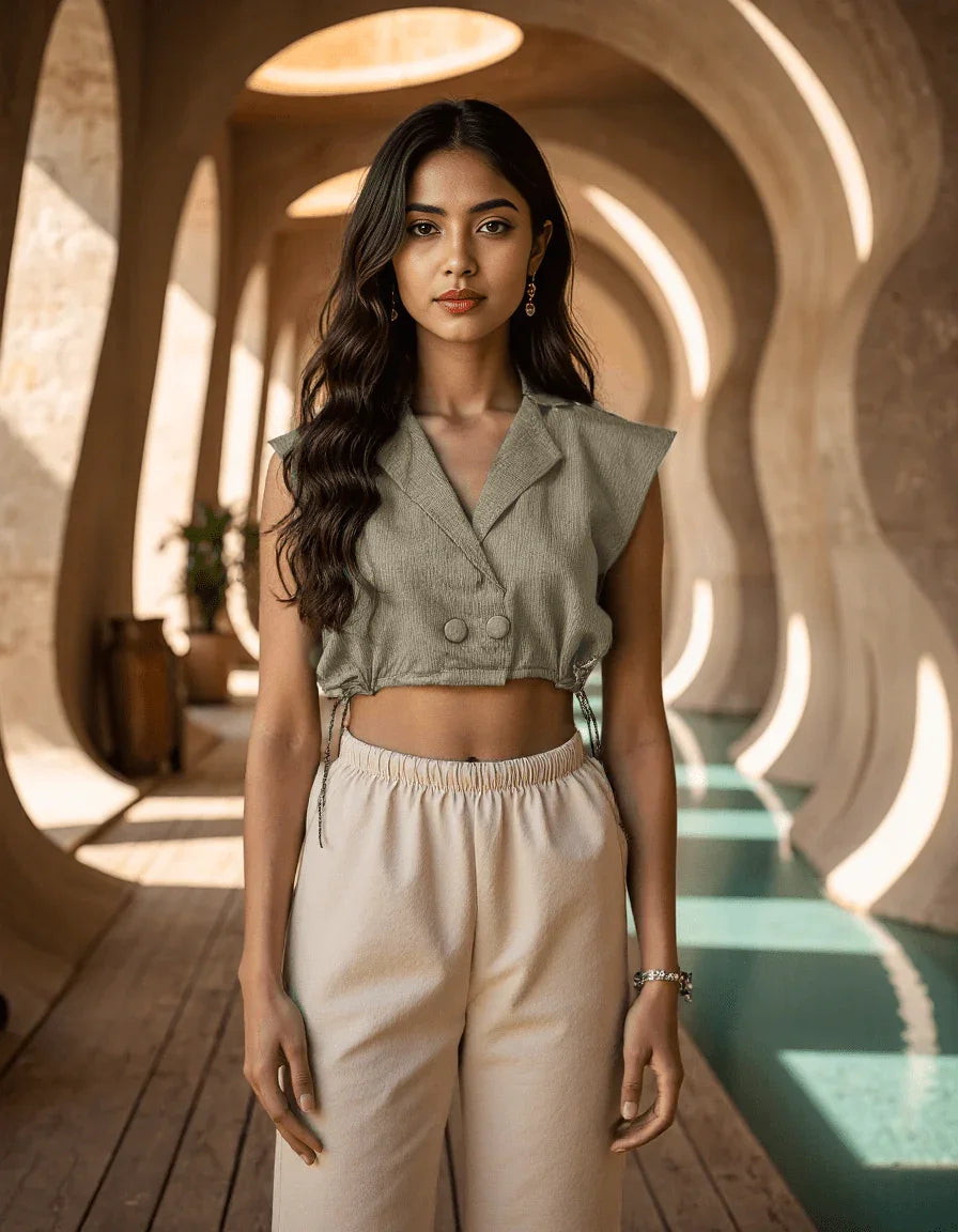 Handwoven Mulberry Silk Parachute Top