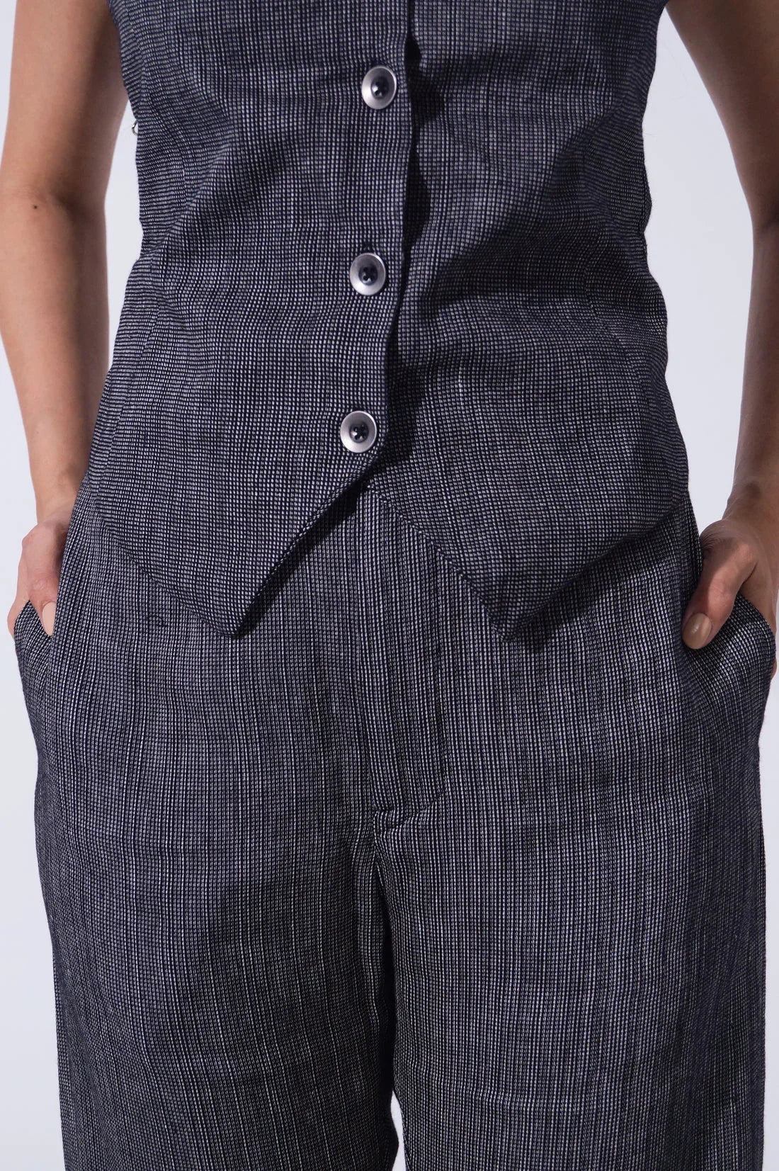 Handwoven Chic Chrome Coord Set