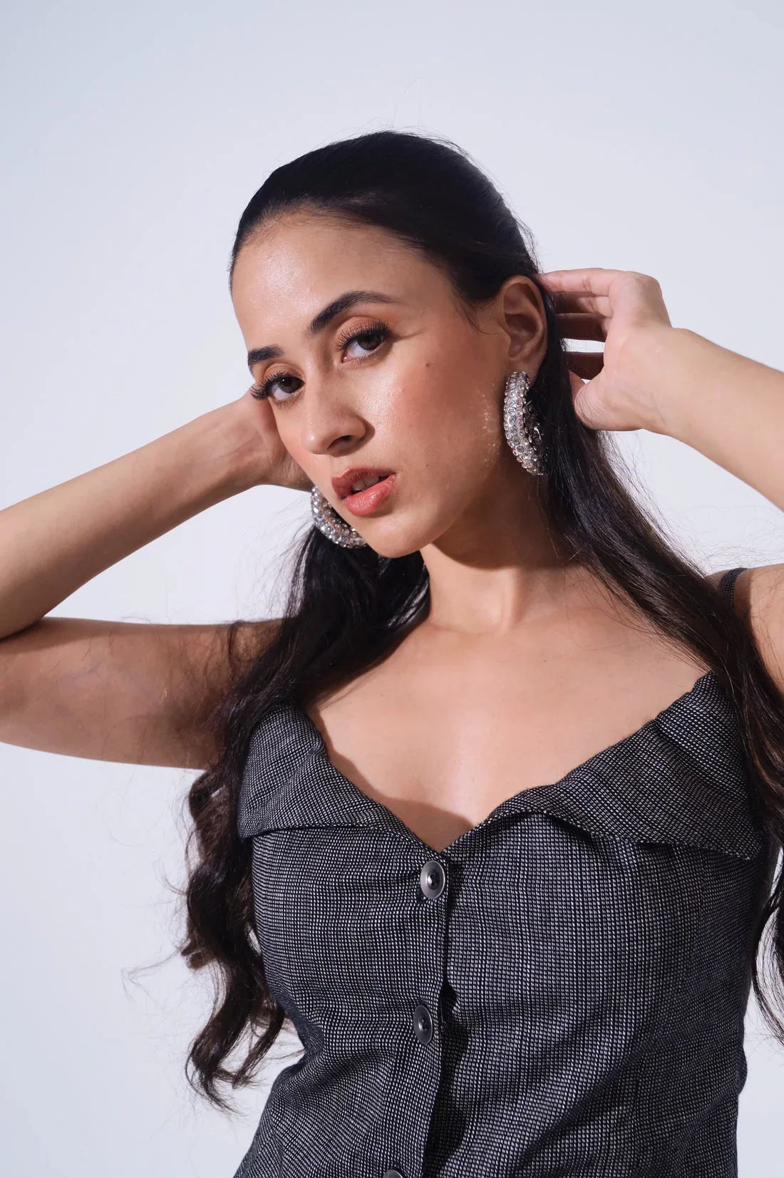 Handwoven Chic Chrome Coord Set