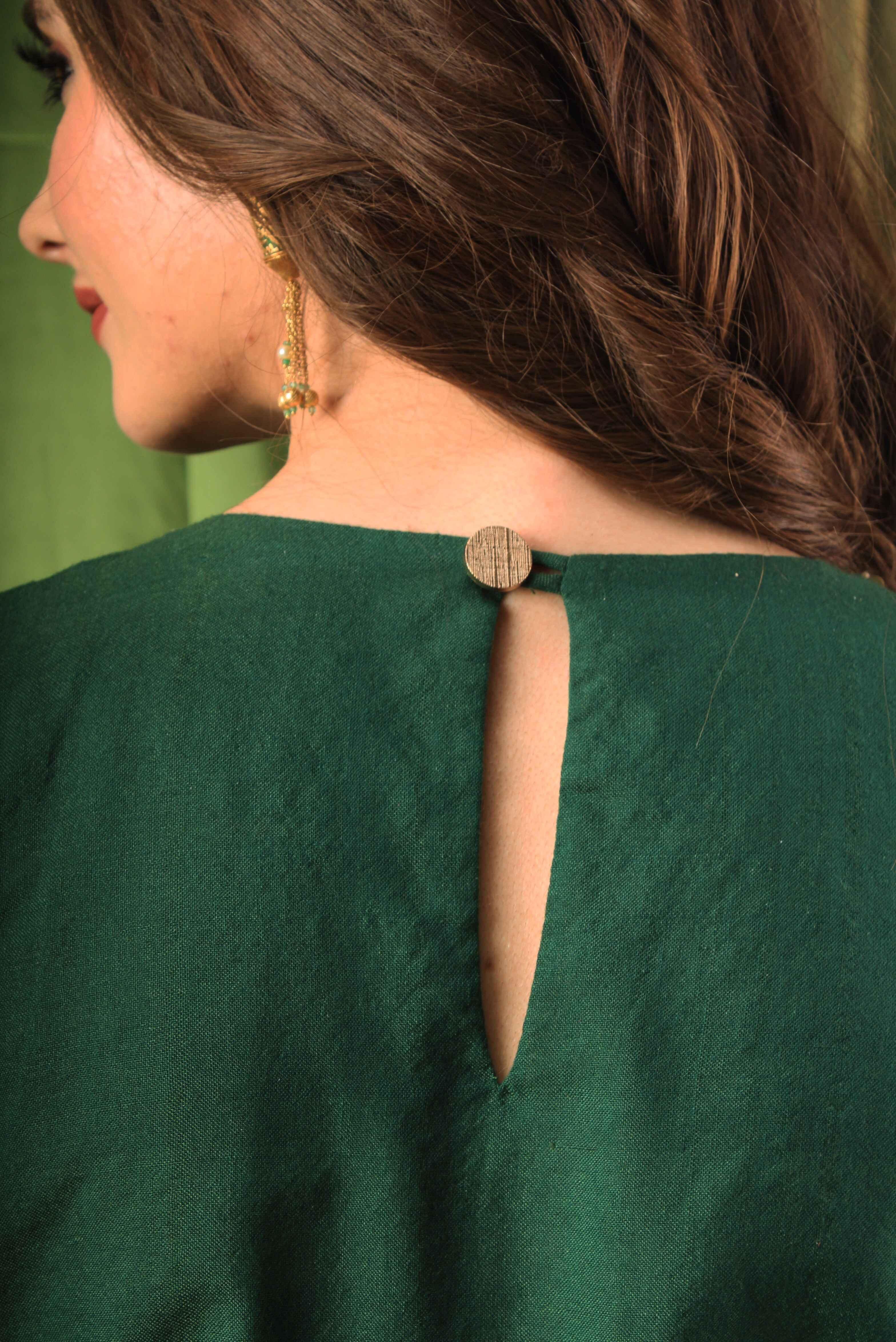 Handwoven Emerald Top