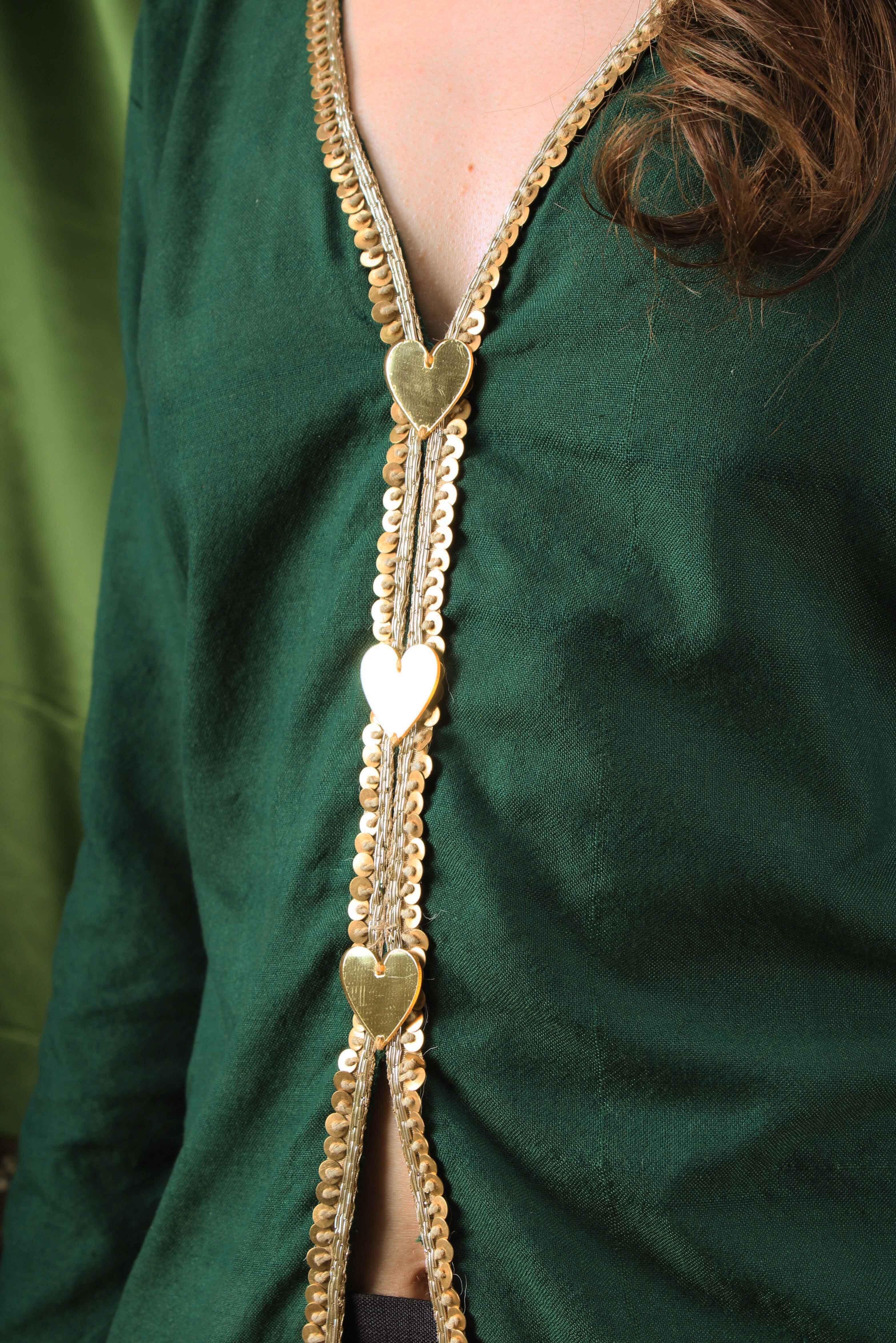 Handwoven Emerald Top