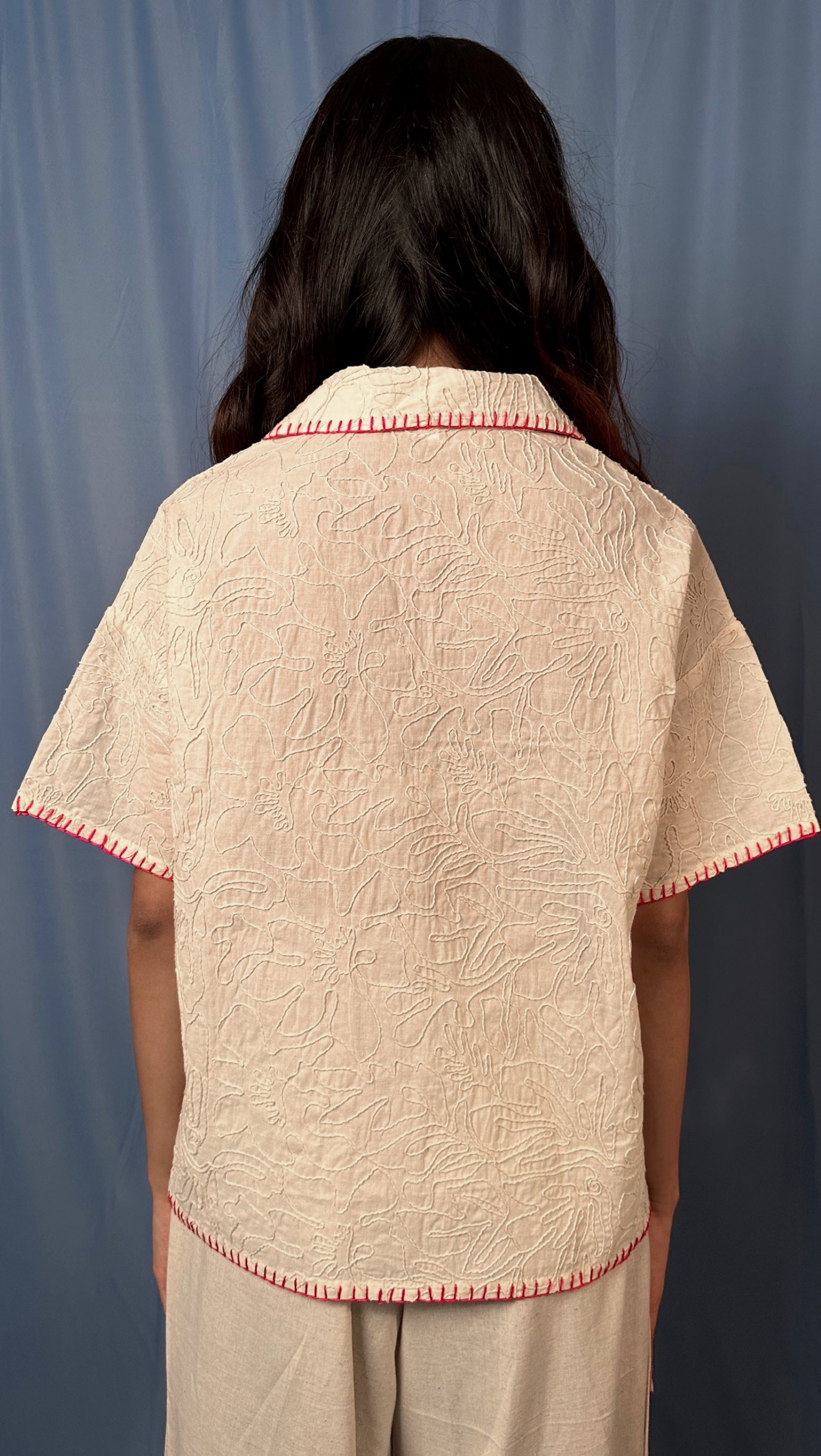 Off-White Textured Shirt