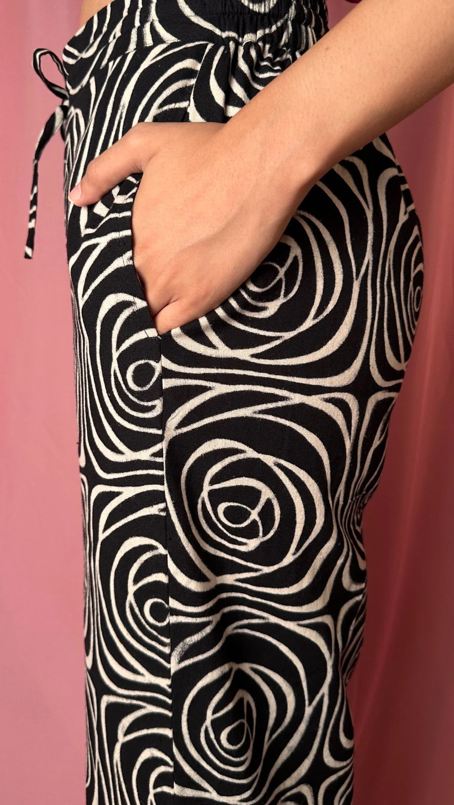 Handwoven Summer Silk Rosebud Co-ord Set