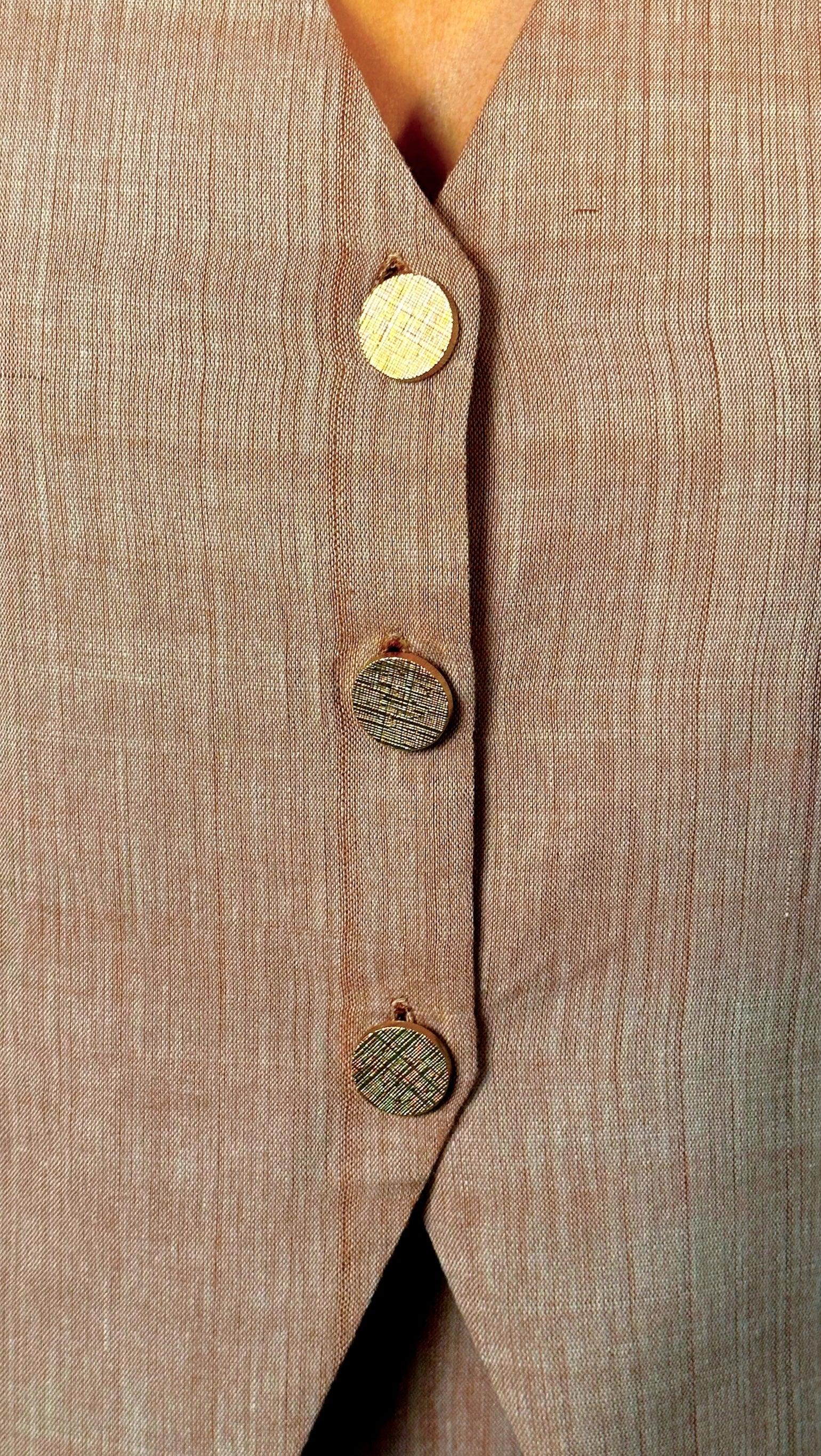 Earth Linen- Handwoven Vest Top