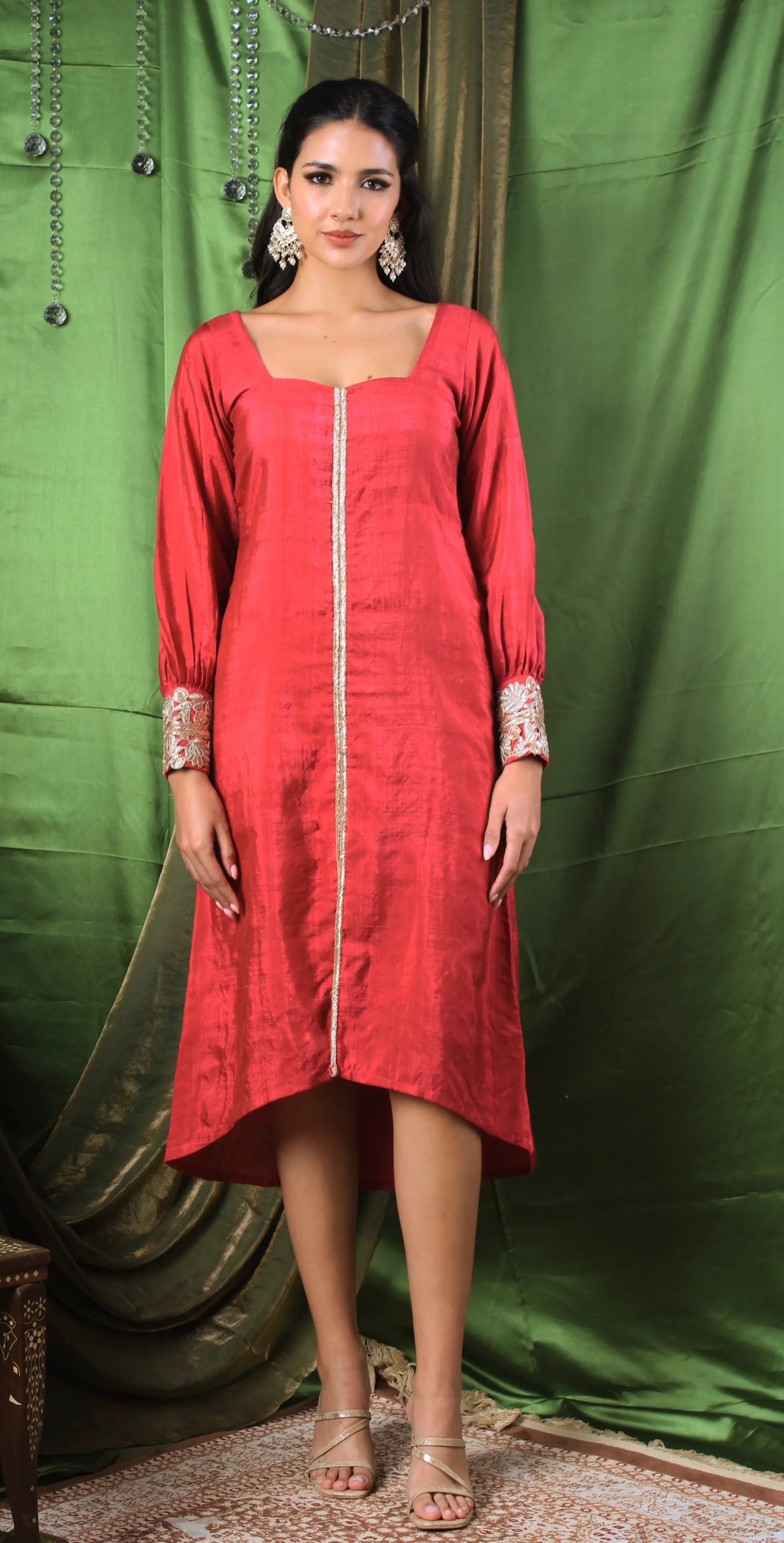 Handwoven Tourmaline Pink Dress