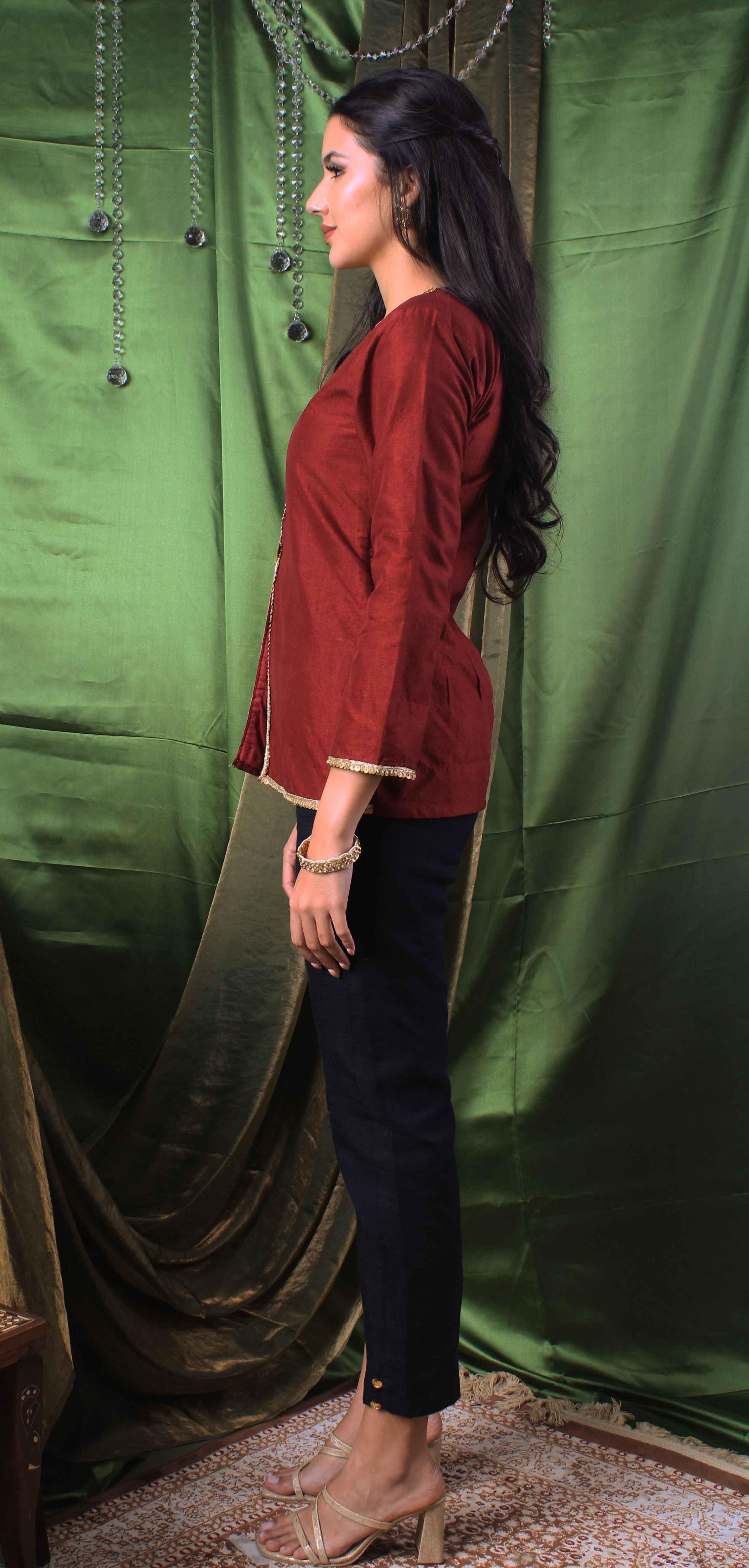 Handwoven Jasper Top