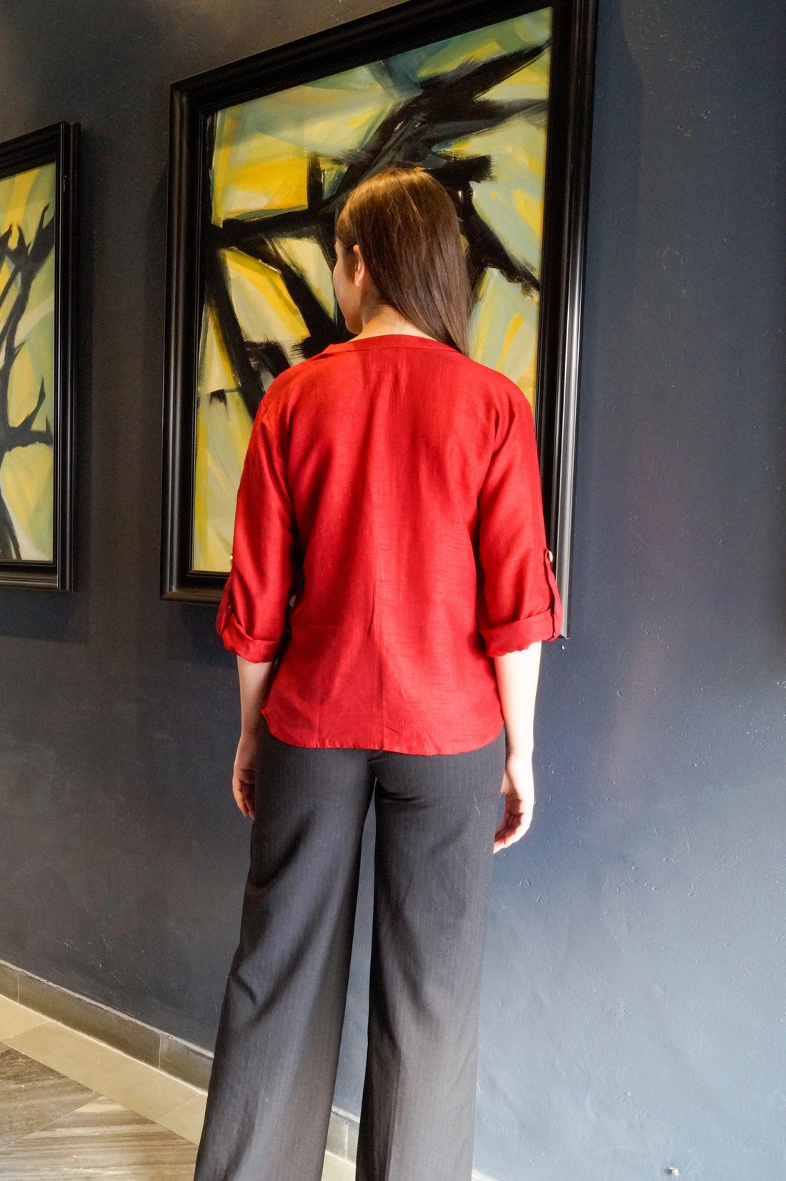 Handwoven Raw Silk Shirt Roll Up Shirt