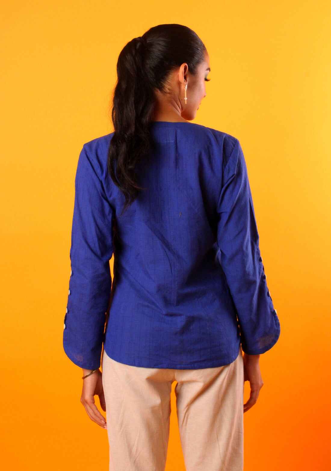 Handwoven Iris Top
