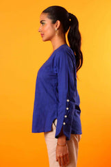 Handwoven Iris Top
