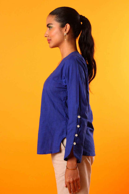 Handwoven Iris Top