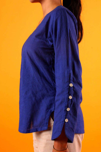 Handwoven Iris Top