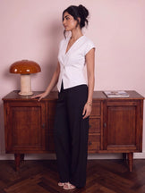 Handwoven Cotton City Muse Ivory Top
