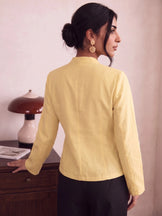 Handwoven Cotton Sunbutter Brunch Run Kimono Top