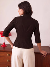 Handwoven cotton Espresso The 9 to Wine Top