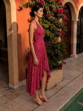 Halter Muse Sunset Bloom Dress