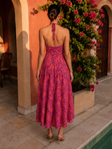 Halter Muse Sunset Bloom Dress