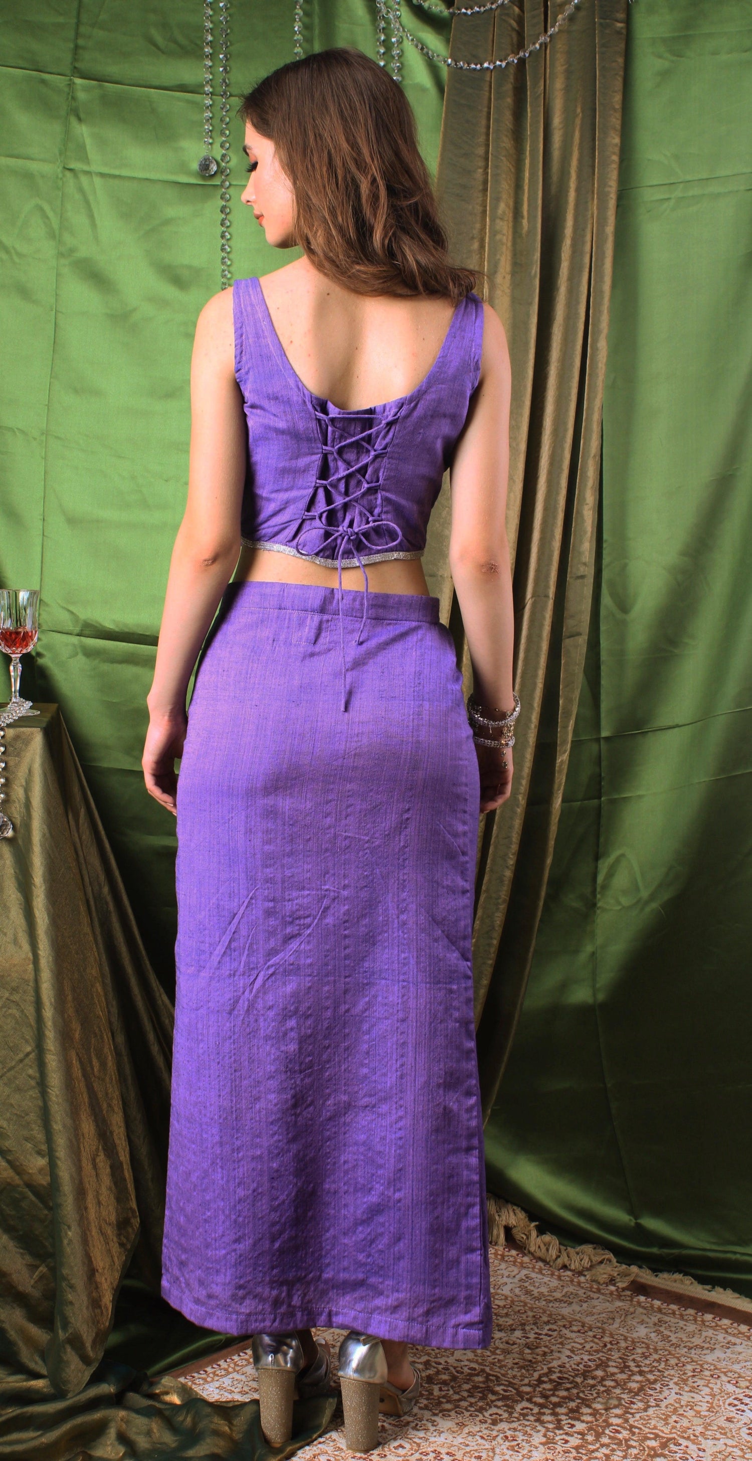 Amethyst Ruched Skirt