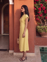 Handwoven Cotton Sunbutter Swing Dress
