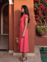 Handwoven Cotton Stripe Swing Dress