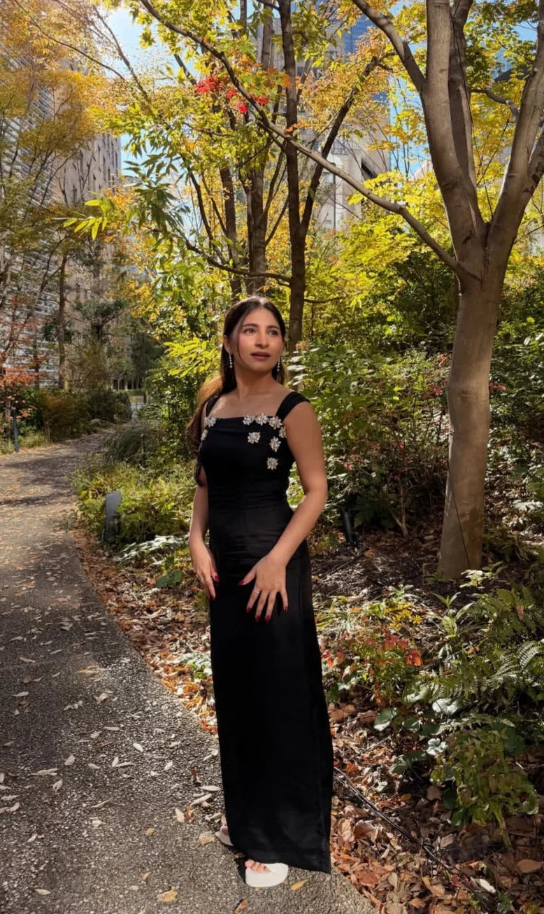 Noir Crystal Gown