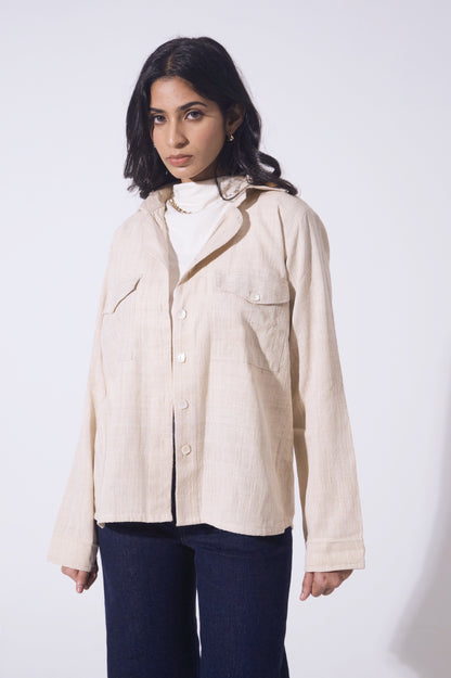 Peace Silk Textured jacket