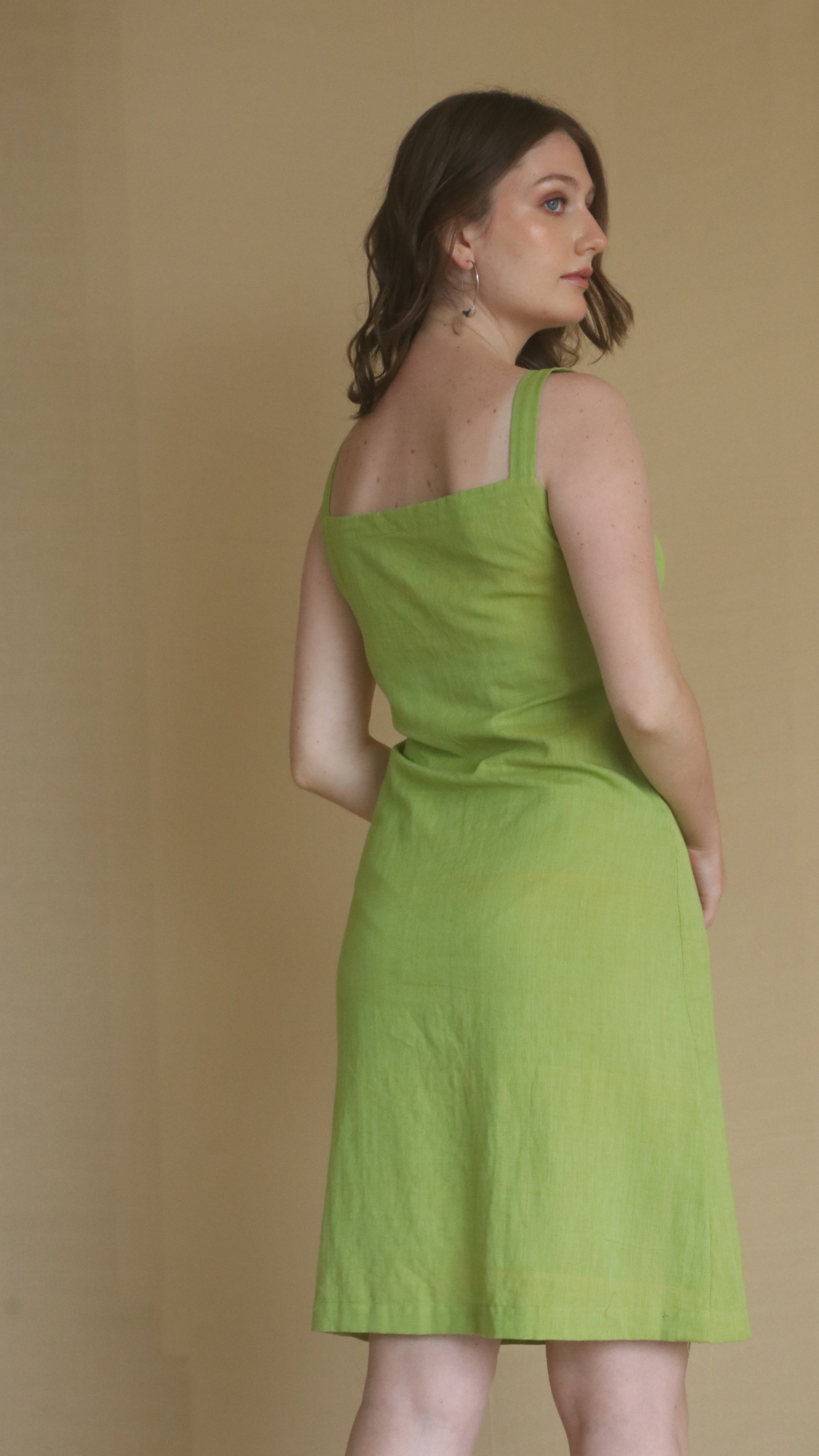 Handwoven Cotton Button Down Dress Naava