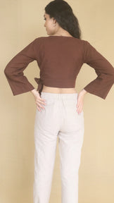 Bell Sleeve Wrap Top - Naava