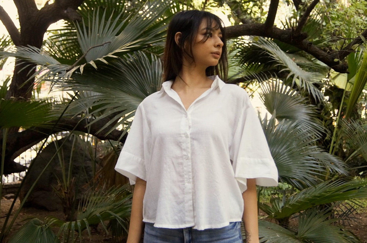 Handwoven Angel Sleeve Shirt - Naava